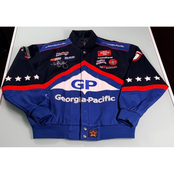 Nascar Jackets & Blazers - VTG NASCAR Kyle Petty #45 Racing Jacket Size XL Embroidered Sponsor Logos